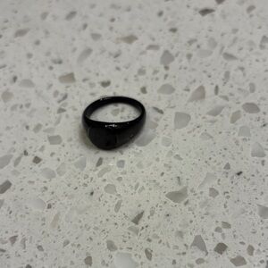 Black Signet Ring